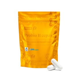 B-FIT B Probio - 11 Cepas y 60 Billones de Probióticos - Tecnología VCaps - Sin gluten (90 Cápsulas, Sin sabor)