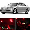 LEDpartsNow Interior LED Lights Replacement for 2004-2008 Acura TL Accessories Package Kit (13 Bulbs), RED