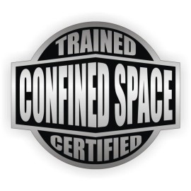 Unbranded/Generic 3pk Confined Space Trained & Certified Hard Hat Decals Helmet Stickers Safety