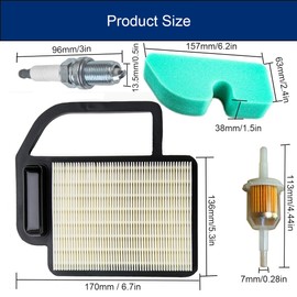 ZAMDOE 20 083 02 S Air Filter for Kohler 20 083 06 S SV470s-SV620 for Craftsman 24642 for Cub Kadett LTX 1040 1045 for Toro 98018 Lawnmower Tractor Motor Replacement for YTH 21K46 20K 46 Motor