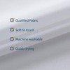 N&Y HOME Longer Shower Curtain Liner Fabric 72 x 75