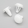 VVO Fasteners White Plastic Clips Side Skirts Sill Trim Compatible