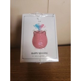 Rose Shaped Mini Massager for Women Happy Meeting Joy At Meeting Red Sealed