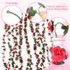 16 Pcs 131.2 FT Flower Garland,Rose Garland,Pink Flower Garland,Flower Garland