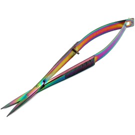 AAProTools 4.75" Rainbow Titanium Embroidery Snips Straight Scissors Trimming Threads