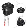 JTGYMY 12V Circular Toggle Switch, 2-Pin SPDT, 20A/12V DC, 10A/125V