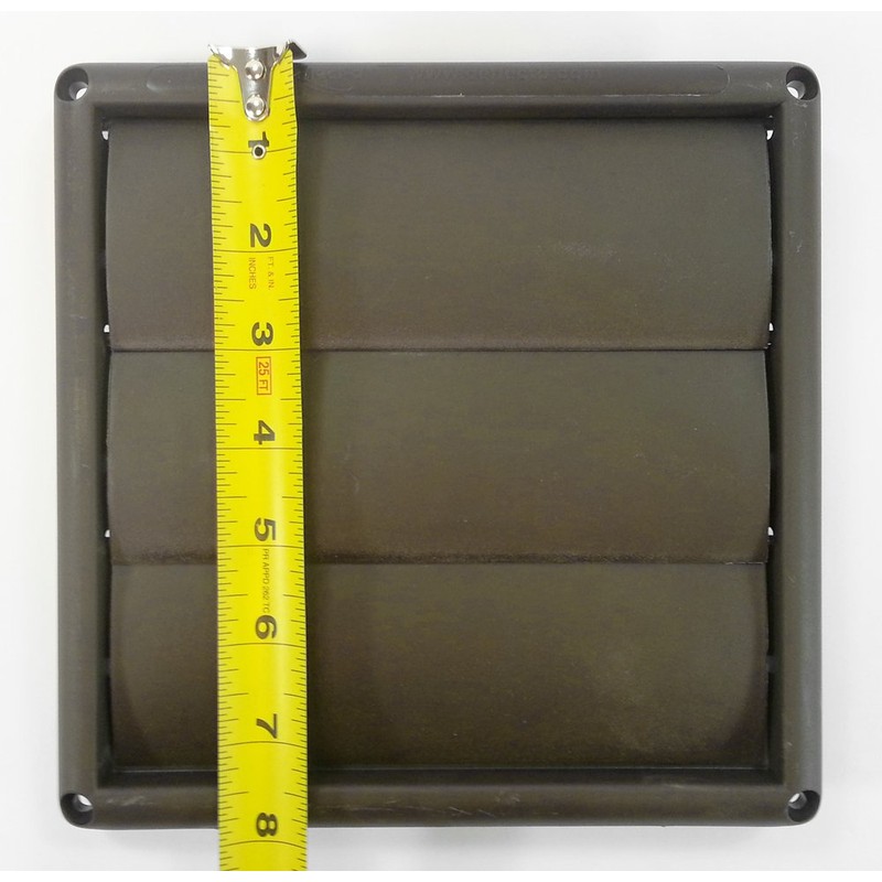 Deflecto Supurr-Vent® Louvered Vent Hood, 6", Brown