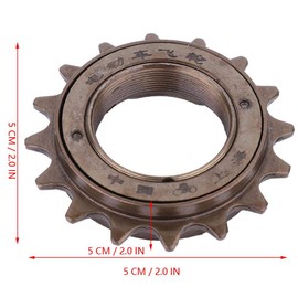 Bike Speed Cassette, 16 Teeth Bike Flywheel Sprocket Single Speed Freewheel for Mountain Road Bike 16T Bike Sprocket