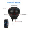 Wireless Doorbell Kit IP55 Waterproof Battery Operated 32 Melodies Cordless
