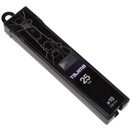 Tajima CB65RB Razor Black Spare Blades, 25 mm, Set of 10 Pieces