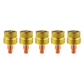 SÜA - Large Diameter Gas Lens Collet Body for TIG Welding Torches 9/20/25-3/32'' (2.4mm) - Model: 45V64S - (5 PACK)