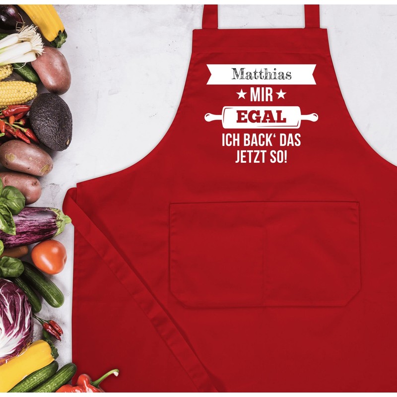 Geschenk mit Namen personalisiert by Shirtracer - Apron - Baking