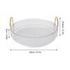 Round Storage Tray 360 Degree Rotating Waterproof Clear Desktop Organizer