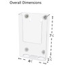 Marketing Holders 6 Pack Magnetic Trifold Holder Holds 4 Inch