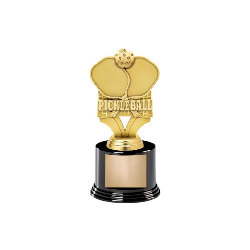 Crown Awards 7" Pickleball Trophy On Round Base
