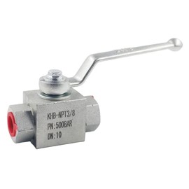 High Pressure Hydraulic Valve KHB 3/8'' NPT, Shut-Off 2 Way Ball Valve, Hydraulic Ball Valve 7250 PSI