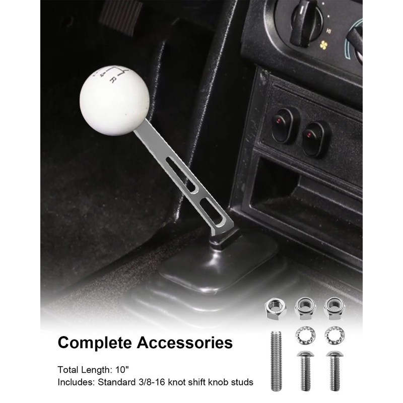 JUFZQO 10 Inch Bent Shifter Handle Lever Fit for Tremec