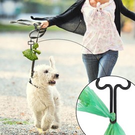 2 PCS Dog Poop Bag Holders,Hands-Free Pet Waste Bag Clips for Hold Waste Bag Poop Bags
