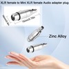 QIANRENON XLR Female to Mini XLR Female Audio Converter Adapter