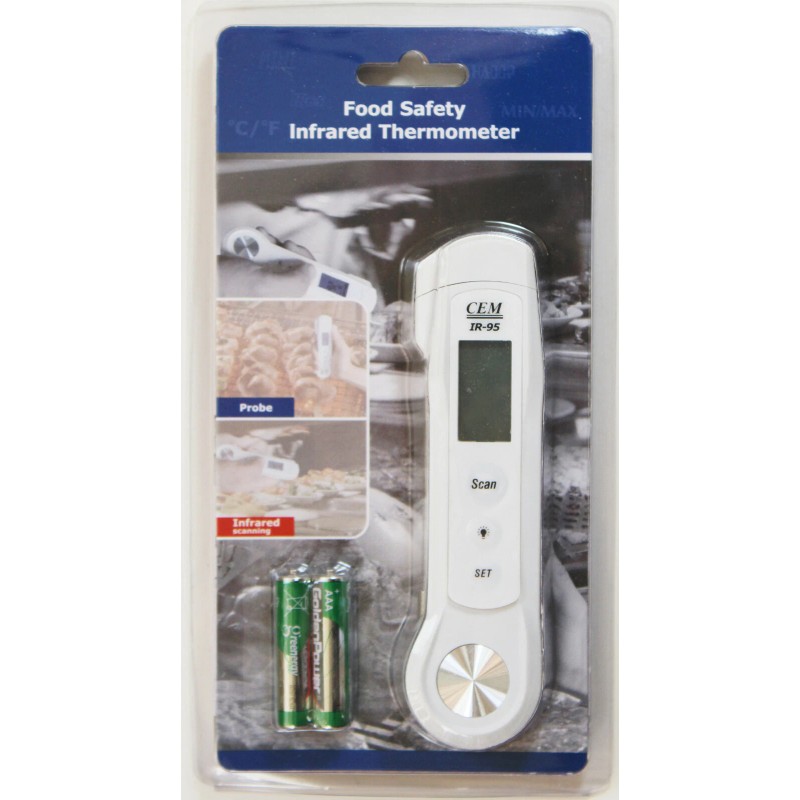 Ruby Electronics CEM IR-95 2-in-1 Professional LCD Food Safety IR