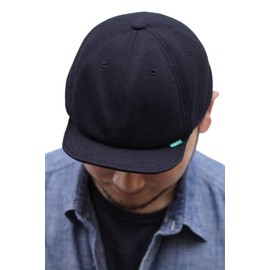 Nakota BOLD ROUND CAP Cap, Baseball Cap, Hat, Large Size, Brim Short, Plain, Denim, Simple, Casual, Men's, Women's, Spring, Summer, Autumn, Winter, Black