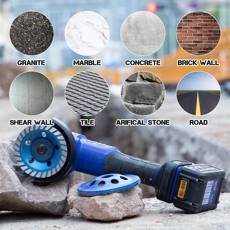 SALI 4.5 Inch Concrete Grinding Wheels 27 Turbo Diamond Segments