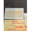Champ Decals HO Scale Alphabet And Numeral Set L-11: Antique