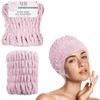 Expressions Extra Wide Spa Headwrap - Pink, 1pc Super Soft