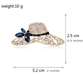 FAIRYGATE Rhinestone Brooch Womens Brooches UK Wreath Brooch in Silver Tone Luxurious Diamond and Crystal Lapel Pin, B4630