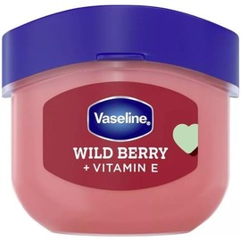 Vaseline Bálsamo Labial Edición Limitada San Valentín, Wild Berry con Vitamina E, I Love U Berry Much, Tamaño de Viaje, 7g