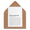 Herzensman Card with Envelope - Herzensman Definition
