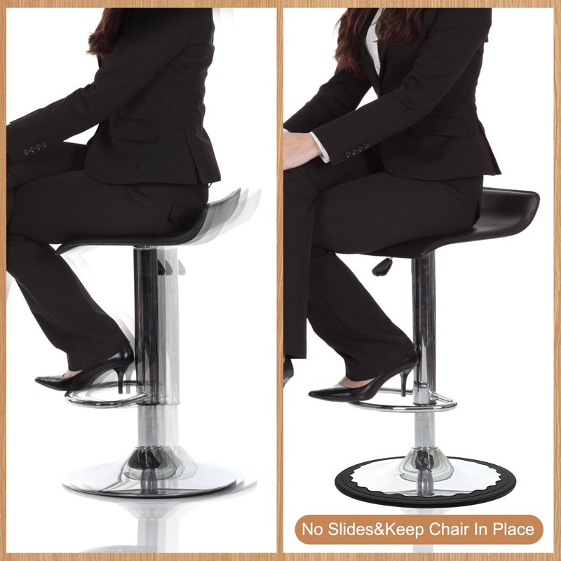 2 Pack Bar Stools Leg Protectors Ring, Non Slip Silicone