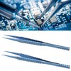 2 Pcs Fine Tipped Tweezers Straight Tip Bent Tip Titanium