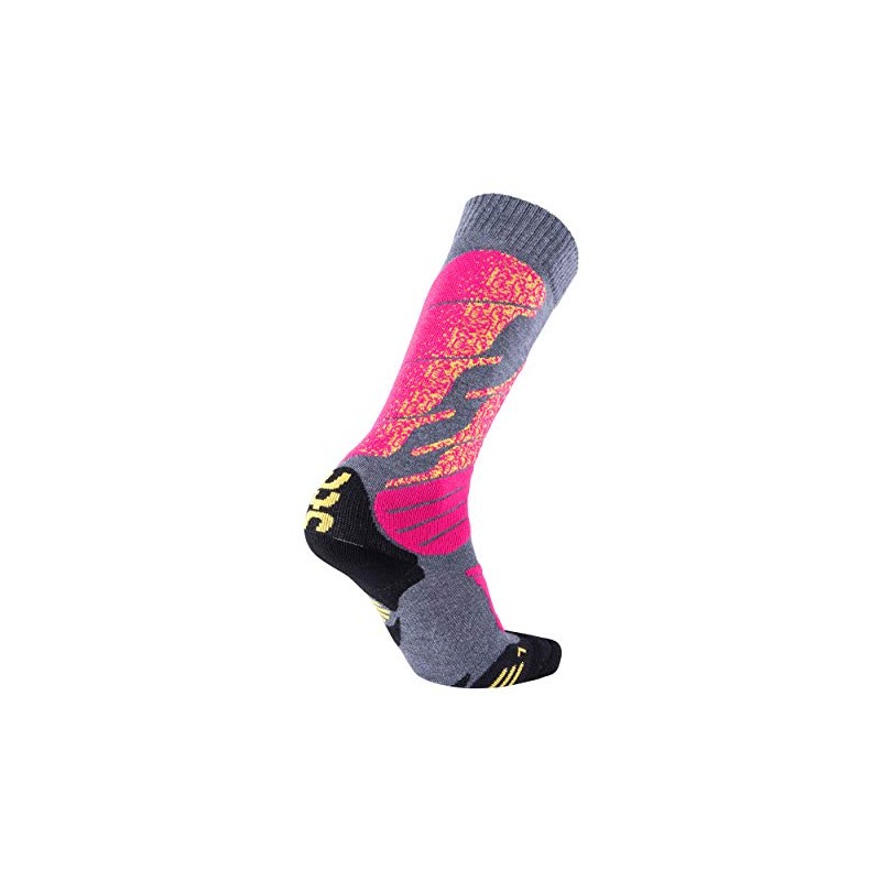 UYN Wintersports Calze Tecniche Da Sci, Adulto, Grigio (Medium Grey