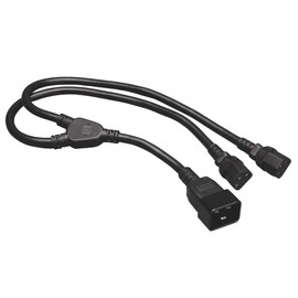 Tripp Lite Heavy-Duty Power Splitter Y Cable 15A, 14AWG (IEC-320-C20 to 2X IEC-320-C13) 2-ft.(P032-002-2C13)