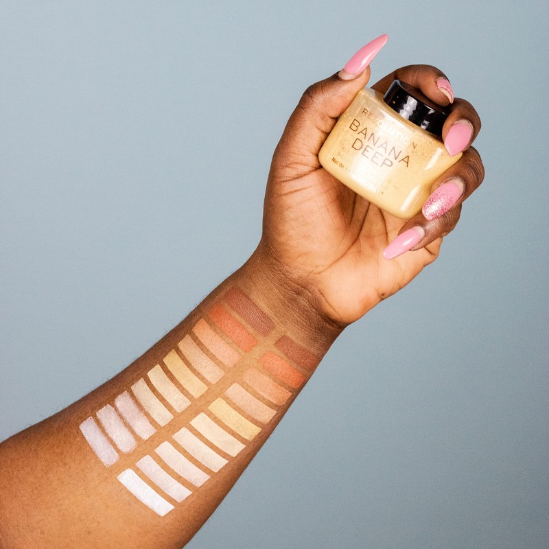 Makeup Revolution, Loose Baking Powder, Prolongs Makeup Wear, Makeup Setting