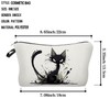 Livel lhood Black Cat Makeup Bag Angry Cat Small Organizer