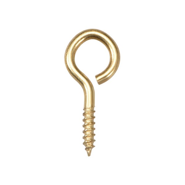 uxcell 0.9" Small Screw Eye Hooks Self Tapping Screws Carbon