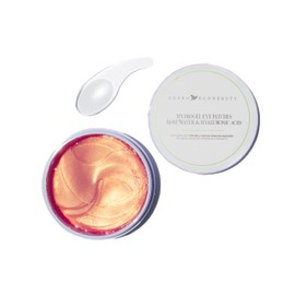 GREEN ECO BEAUTY: Parches para Ojos con Agua de Rosas y Ácido Hialurónico. Atenúan Ojeras y Líneas de Expresión con Efecto Plump. 40 parches.