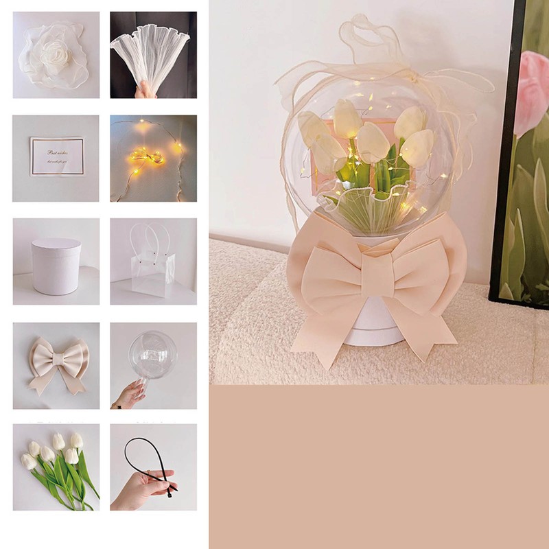 DIY Hand Made Tulip Night Light Romantic Bedroom Bedside Sleeping