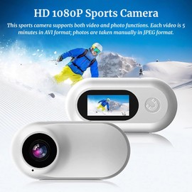 Cat Collar Camera, 1080P HD Mini Pet Camera Collar 170° Wide Angle for Dogs Cats, Portable Body Sport Action Cam for Pets Compact Dog Tracker Collar for Indoor Outdoor