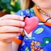 Jellystone Designs Necklace, Heart Pendant, Watermelon Pink