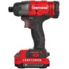 CRAFTSMAN V20 Cordless Impact Driver Kit, 1/4 inch, 2 Batteries