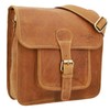 Gusti Jens V Leather Handlebar Bag with Plate Pannier Rack