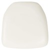 Flash Furniture Hard White Vinyl Chiavari Chair Cushion
