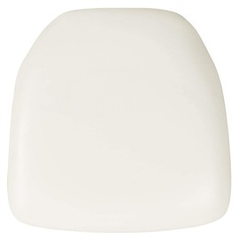 Flash Furniture Hard White Vinyl Chiavari Chair Cushion