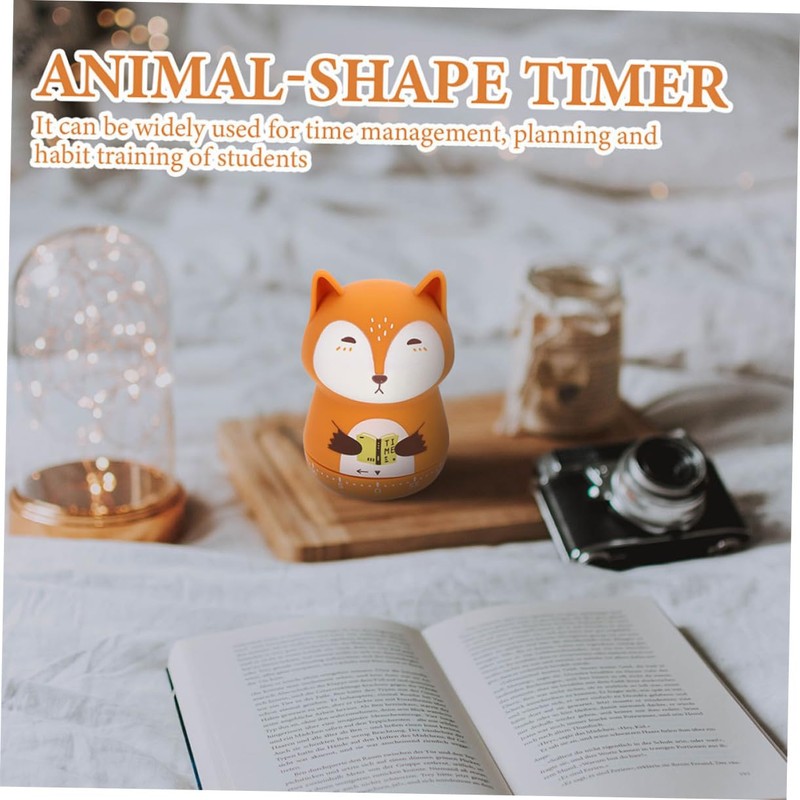 iplusmile 2Pcs Adorable Cartoon Animal Timer for Cooking and Management