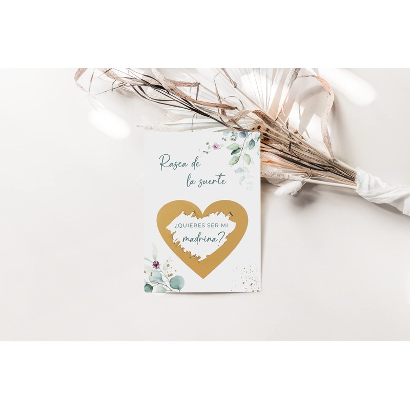 Joli Coon Madrina Padrino - 2 scratch off card with