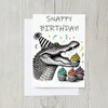 PICTURE THIS PRINTS Snappy Birthday Card, Cute Alligator Birthday Greeting,