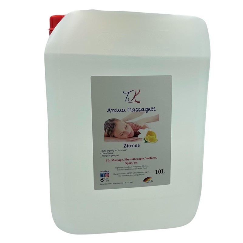 500 ml Aroma Massage Oil - Lemon for Massage, Physiotherapy,